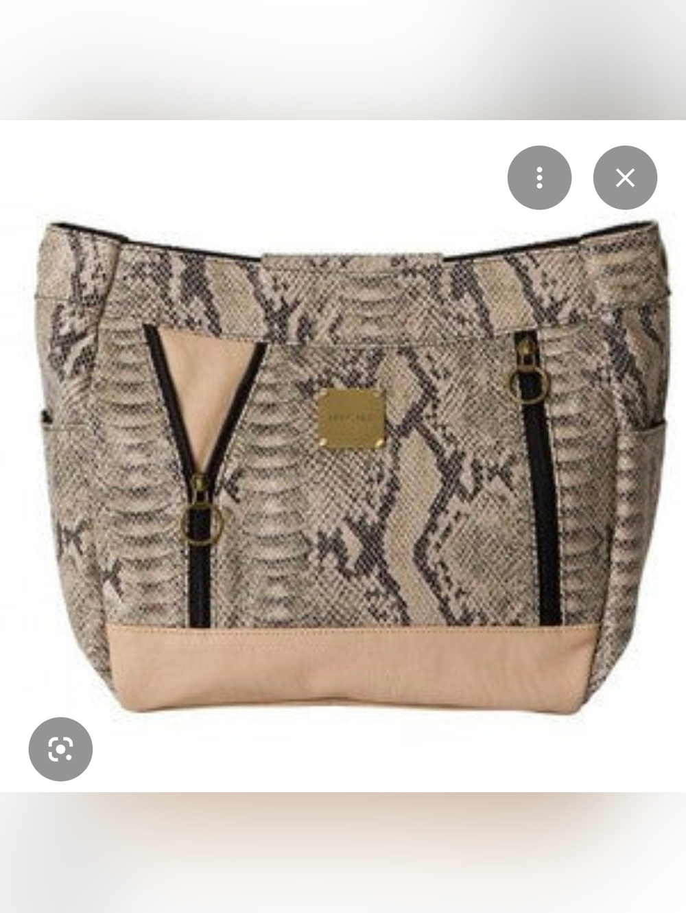 BNWT Miche Demi Size Leslie Snake Skin Print Shell- Base Bag Not Included